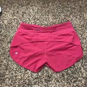 Red Lululemon Shorts (sped up style)